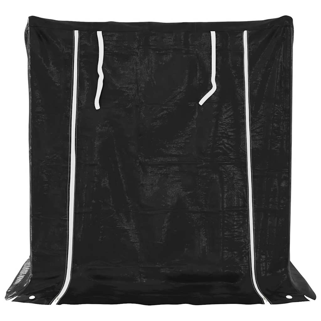 Ράφι για καυσόξυλα με κάλυμμα βροχής 100,5x80,5x110,5 εκ.