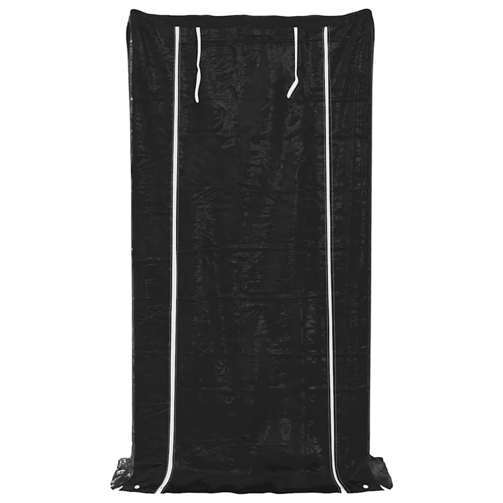 Ράφι για καυσόξυλα με κάλυμμα βροχής 100x40x200 εκ.