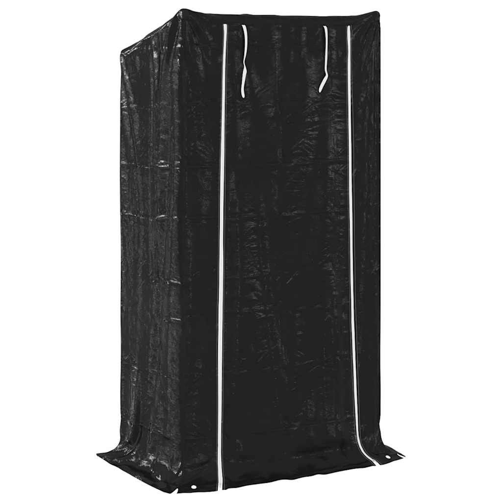 Ράφι για καυσόξυλα με κάλυμμα βροχής 100x60x200 εκ.