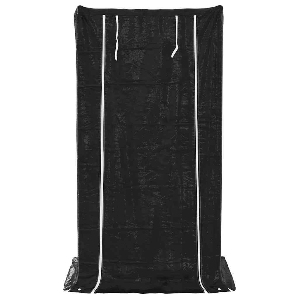 Ράφι για καυσόξυλα με κάλυμμα βροχής 100x80x200 εκ.