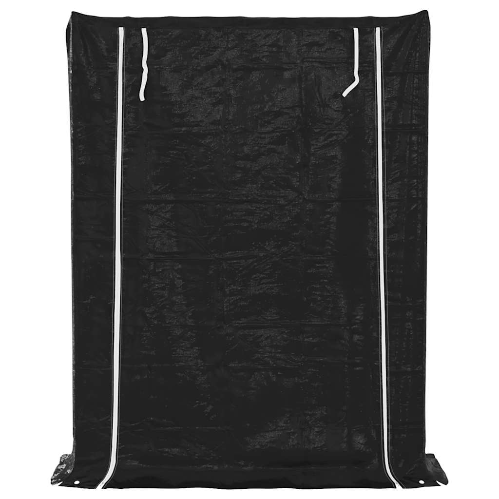 Ράφι για καυσόξυλα με κάλυμμα βροχής 150x40x200 εκ.