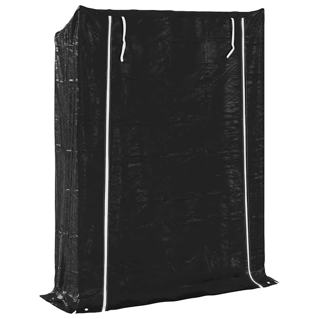 Ράφι για καυσόξυλα με κάλυμμα βροχής 150x40x200 εκ.