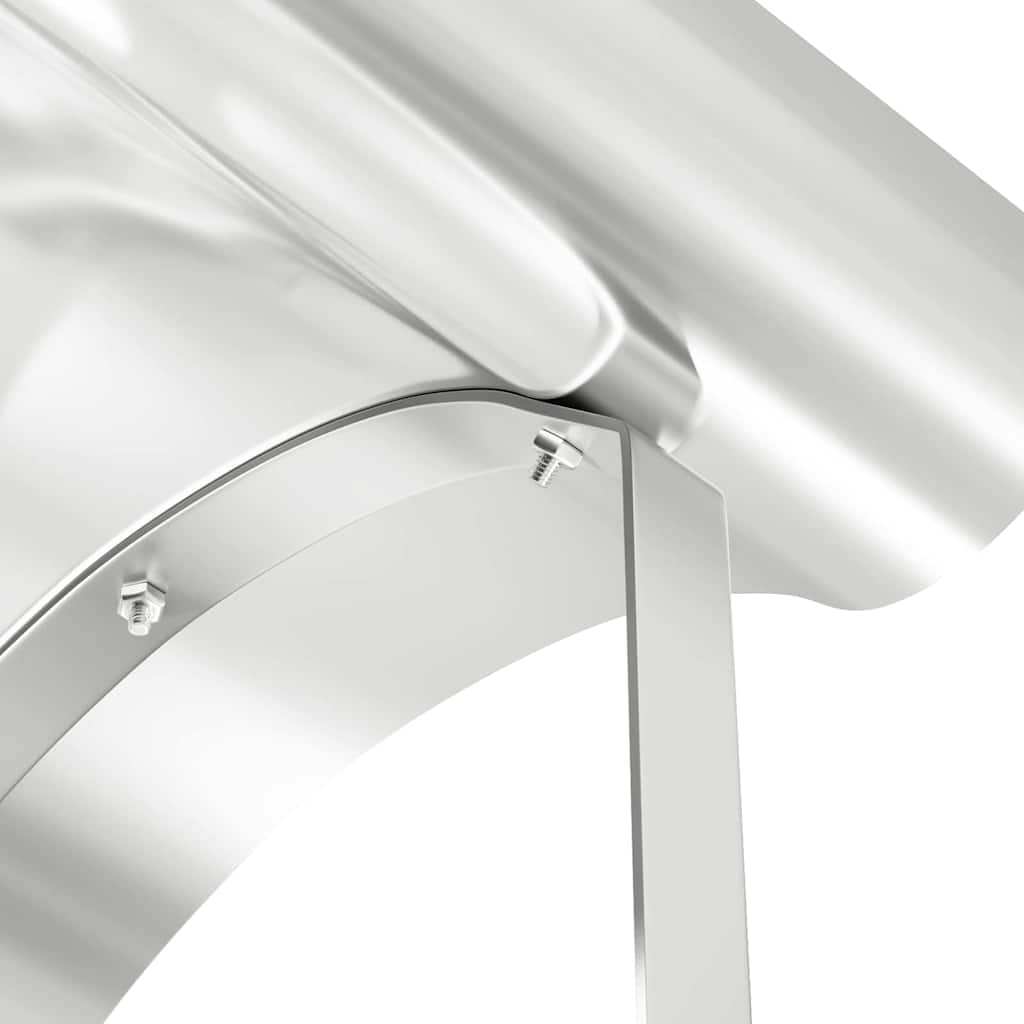 Καπέλο τζακιού Ασημί 59,5 x 50 x 36,5 cm Ανοξείδωτο ατσάλι