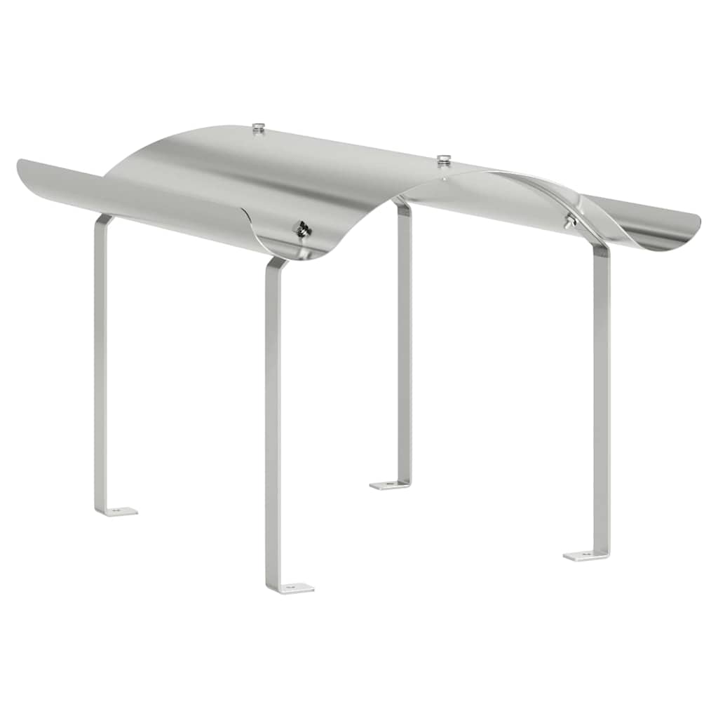 Καπέλο τζακιού Ασημί 59,5 x 50 x 36,5 cm Ανοξείδωτο ατσάλι