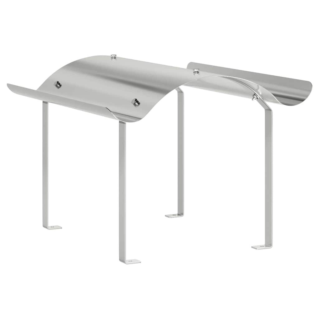 Καπέλο τζακιού Ασημί 59,5 x 50 x 36,5 cm Ανοξείδωτο ατσάλι