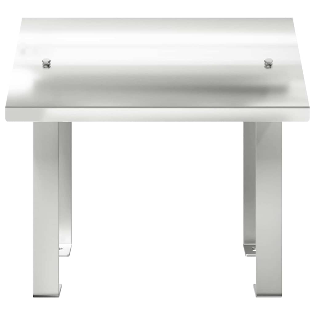 Καπνοδόχος Ασημί 40 x 40 x 37,5 εκ Ανοξείδωτο ατσάλι