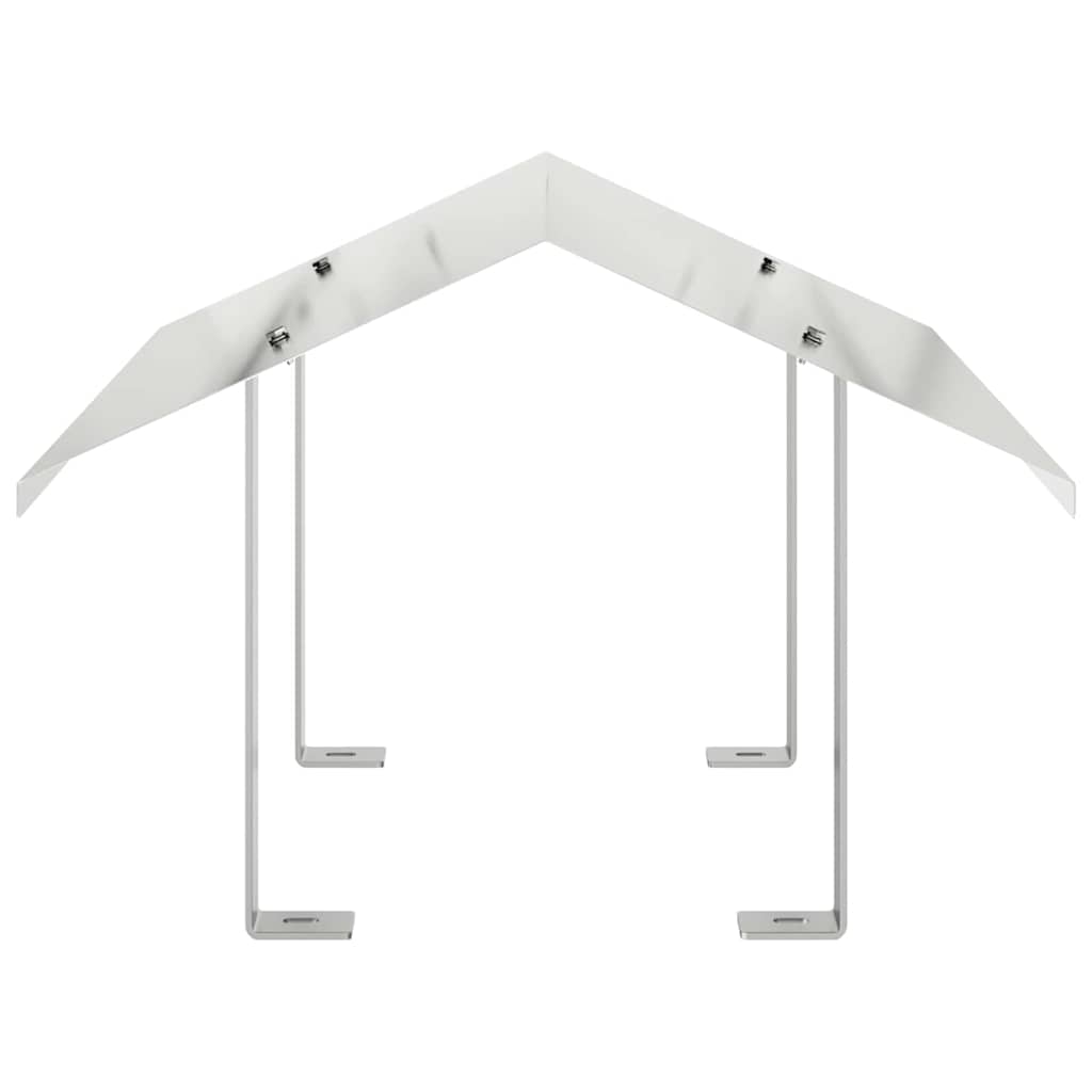 Καπνοδόχος Ασημί 50 x 50 x 37 εκ Ανοξείδωτο ατσάλι