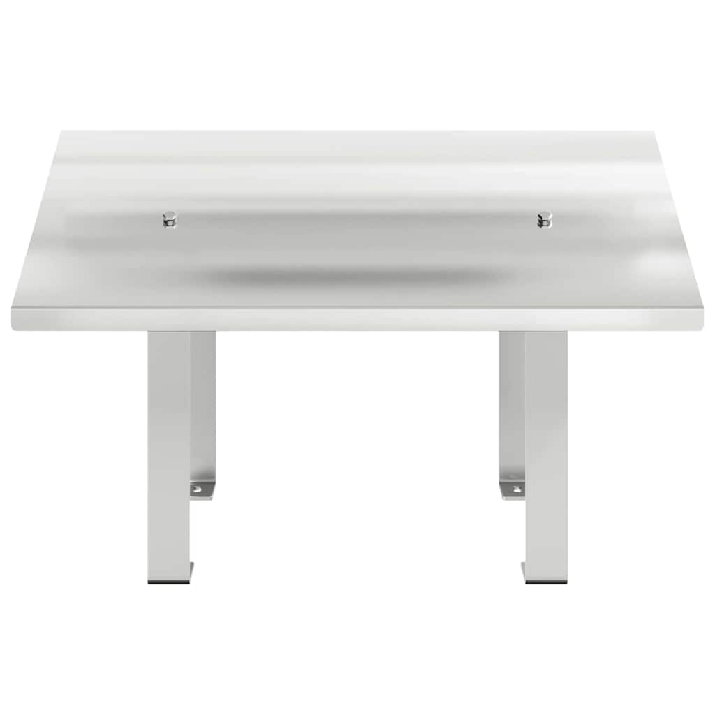 Καπνοδόχος Ασημί 50 x 50 x 37 εκ Ανοξείδωτο ατσάλι