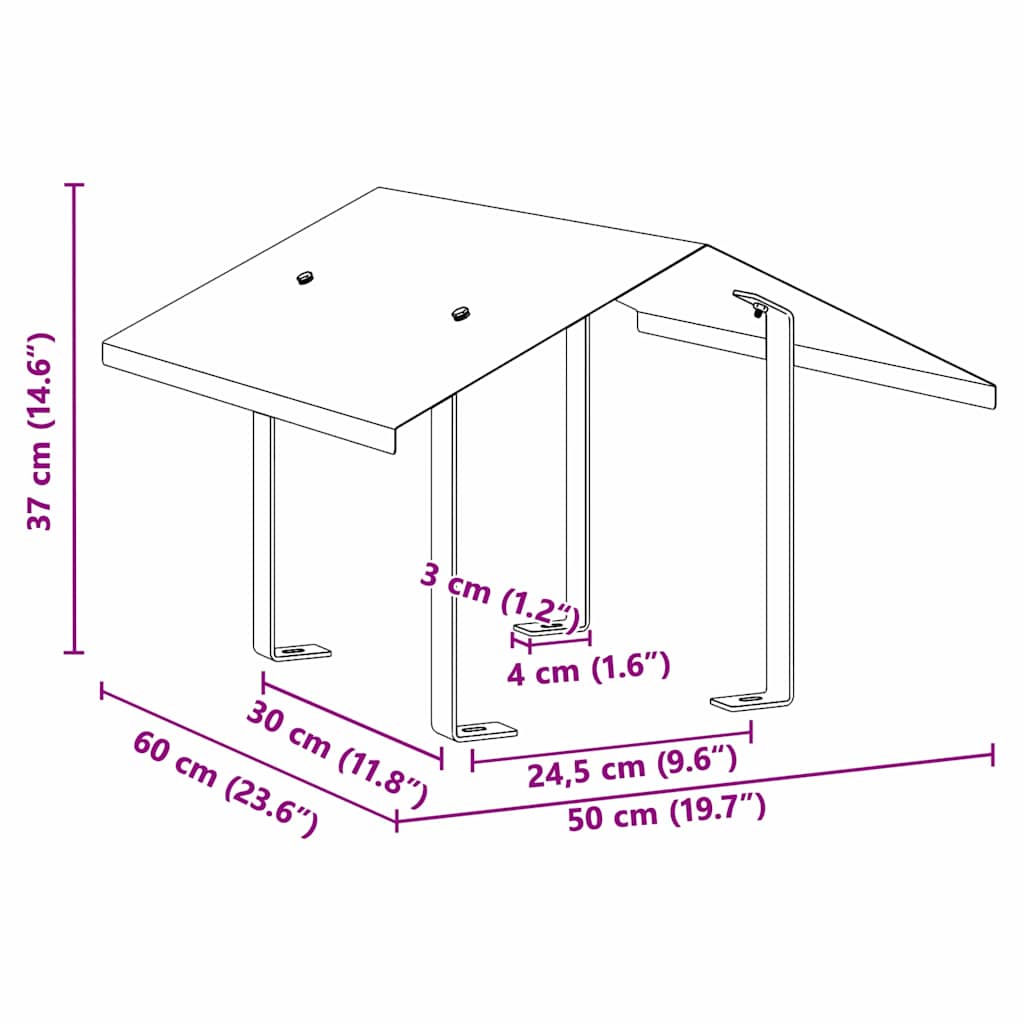 Καπνοδόχος Ασημί 50 x 60 x 37 εκ Ανοξείδωτο ατσάλι