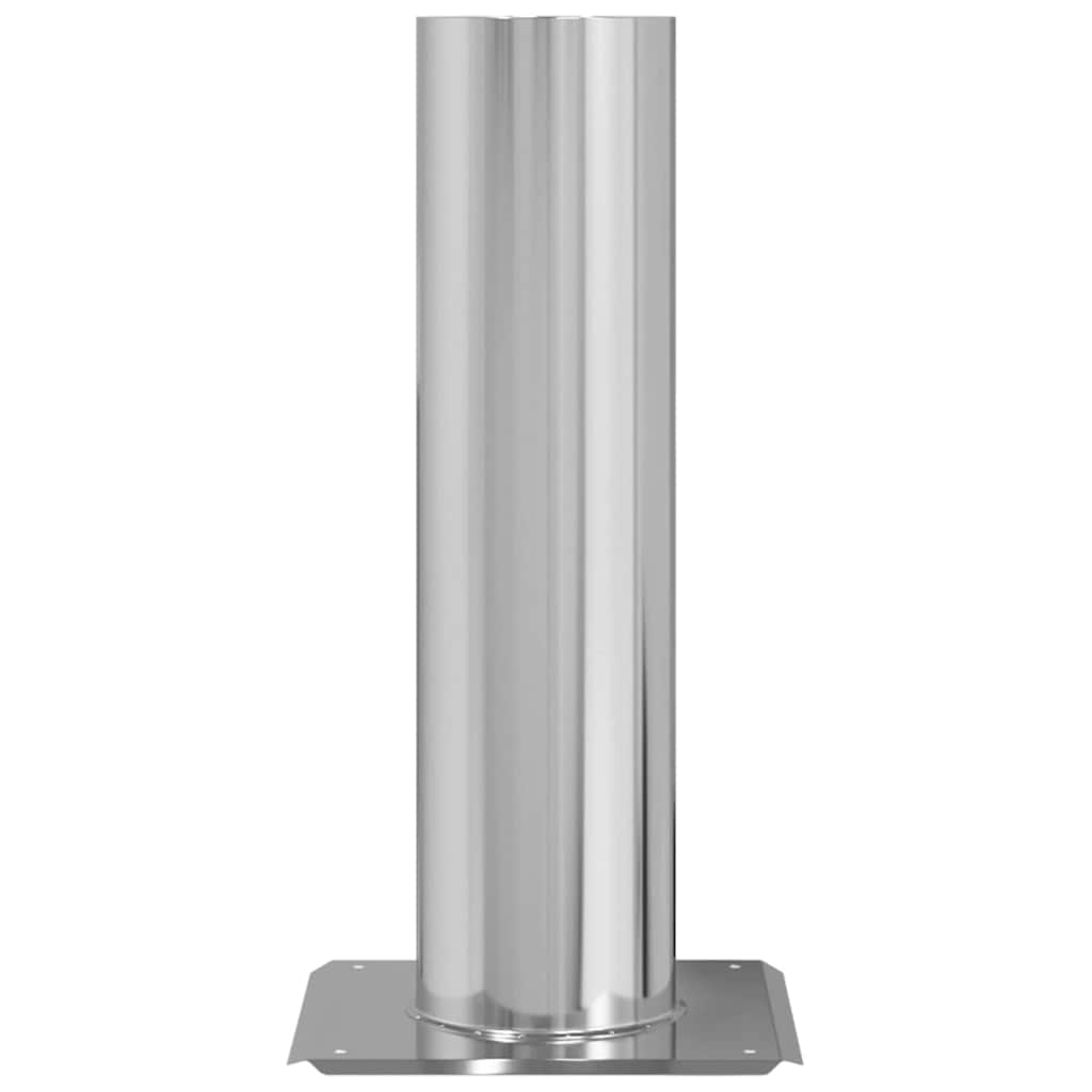 Επέκταση Κεφαλής Καμινάδας Ασημί 24 x 24 x 50 εκ.