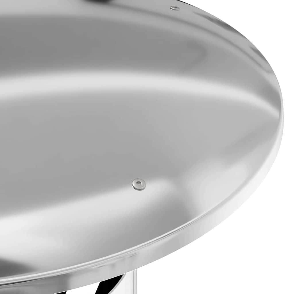 Επέκταση Καμινάδας Ασημί 35 x 35 x 65 εκ Ανοξείδωτο ατσάλι