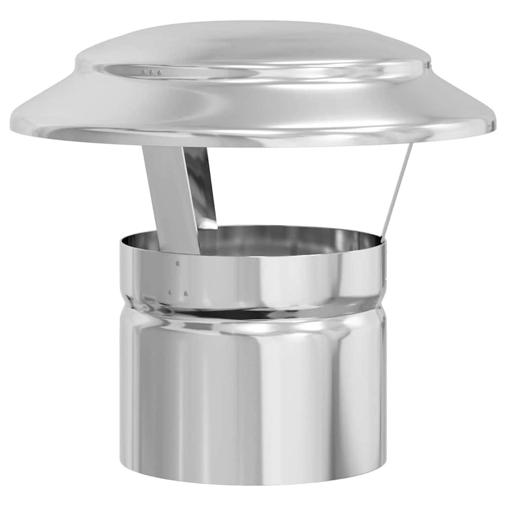 Κάλυμμα Βροχής Καμινάδας Ασημί 20 x 20 x 18 εκ.