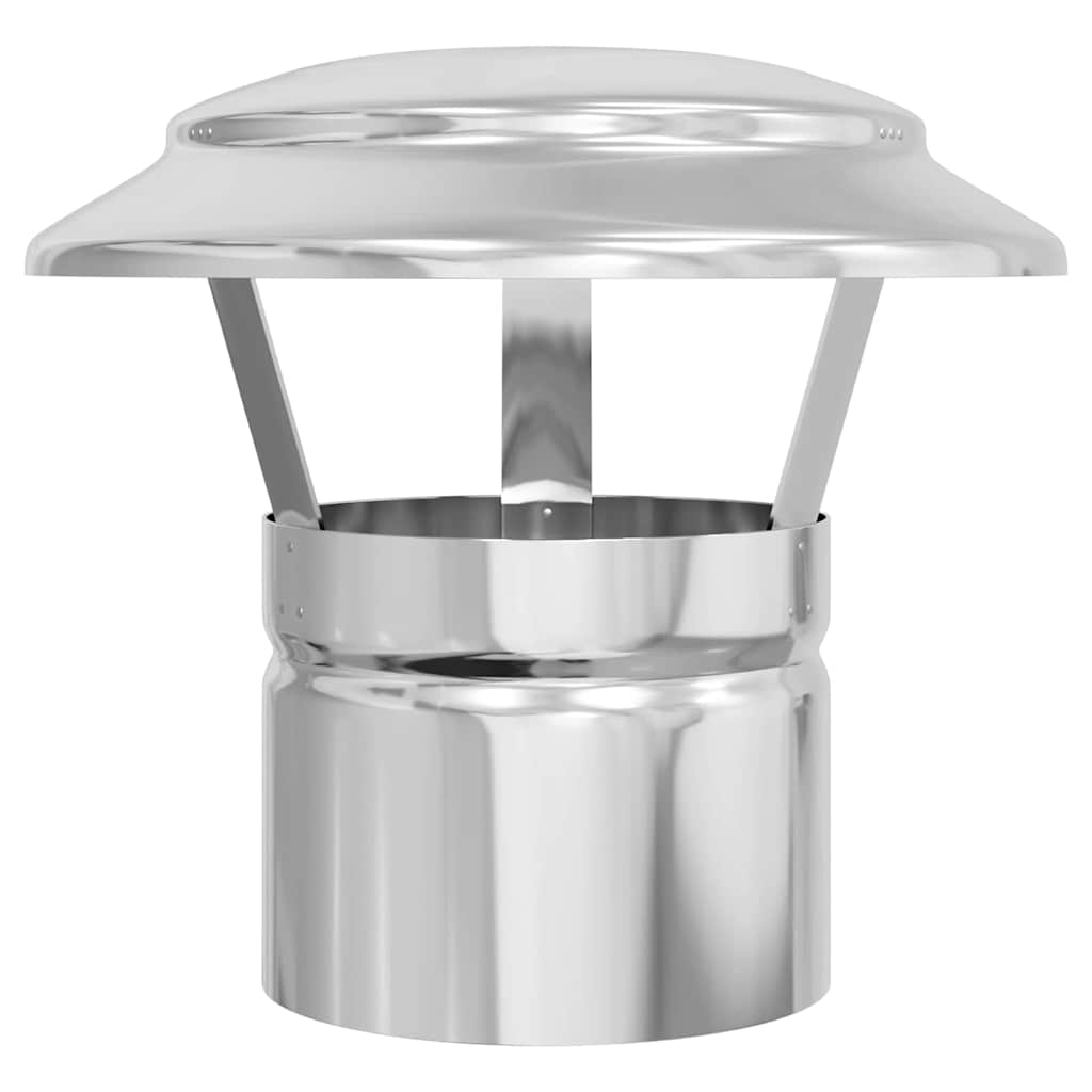 Κάλυμμα Βροχής Καμινάδας Ασημί 20 x 20 x 18 εκ.