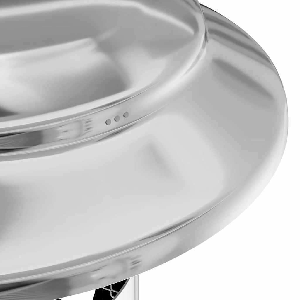 Κάλυμμα Βροχής Καμινάδας Ασημί 25 x 25 x 20 εκ.