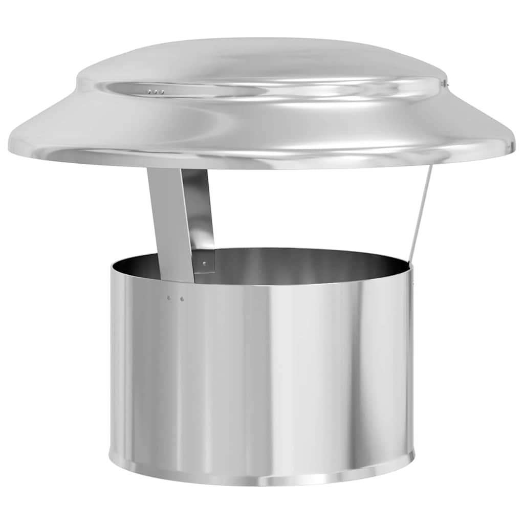 Κάλυμμα Βροχής Καμινάδας Ασημί 25 x 25 x 20 εκ.