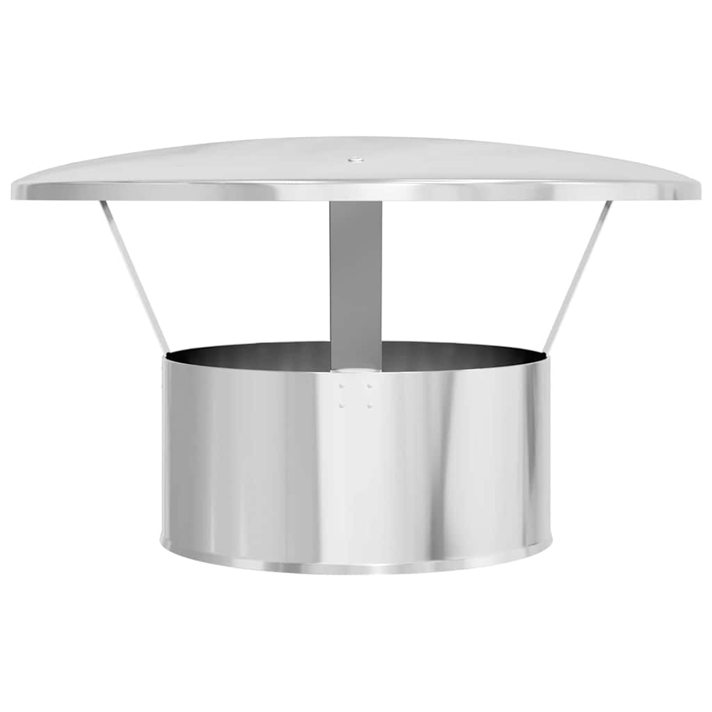 Κάλυμμα Βροχής Καμινάδας Ασημί 35 x 35 x 20 εκ