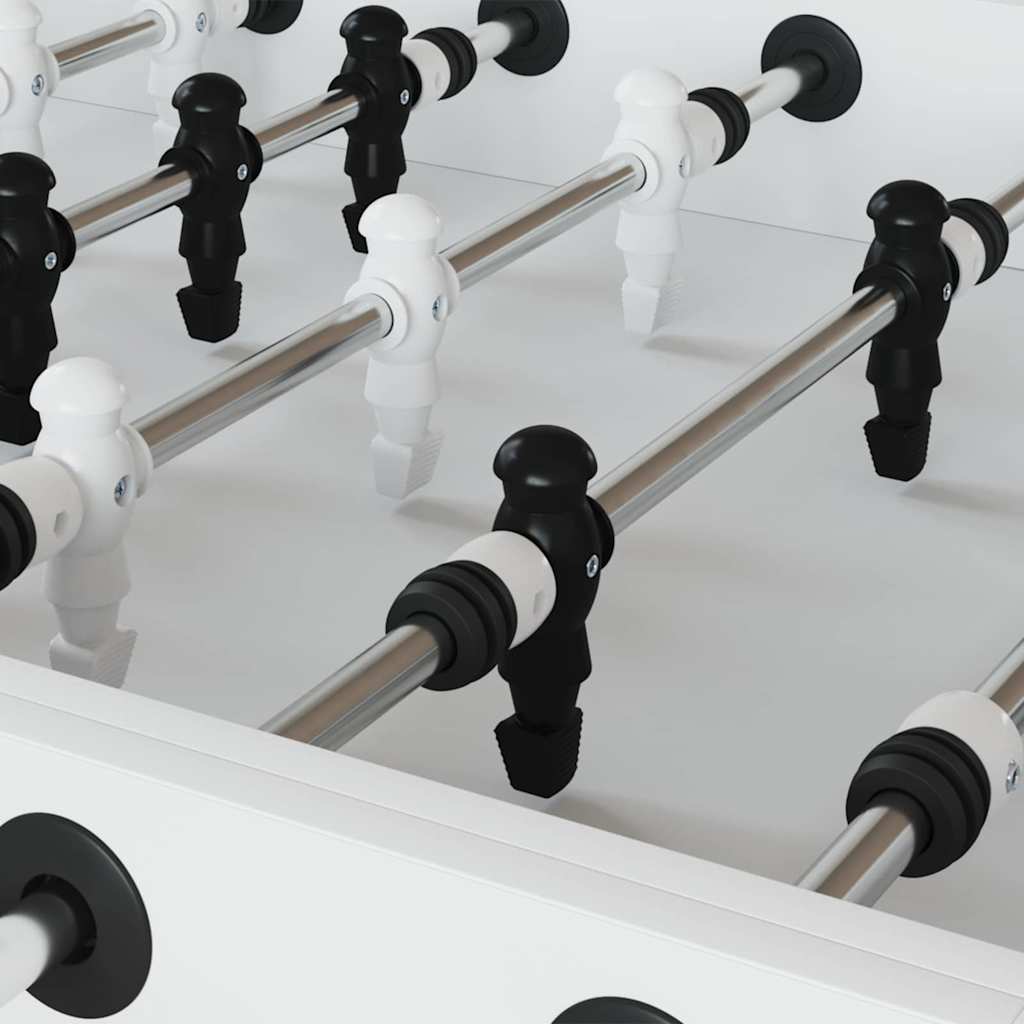 Παίκτες ποδοσφαίρου 24 pcs Μαύρο και Λευκό 3,6 x 3,1 x 10,8 εκ.