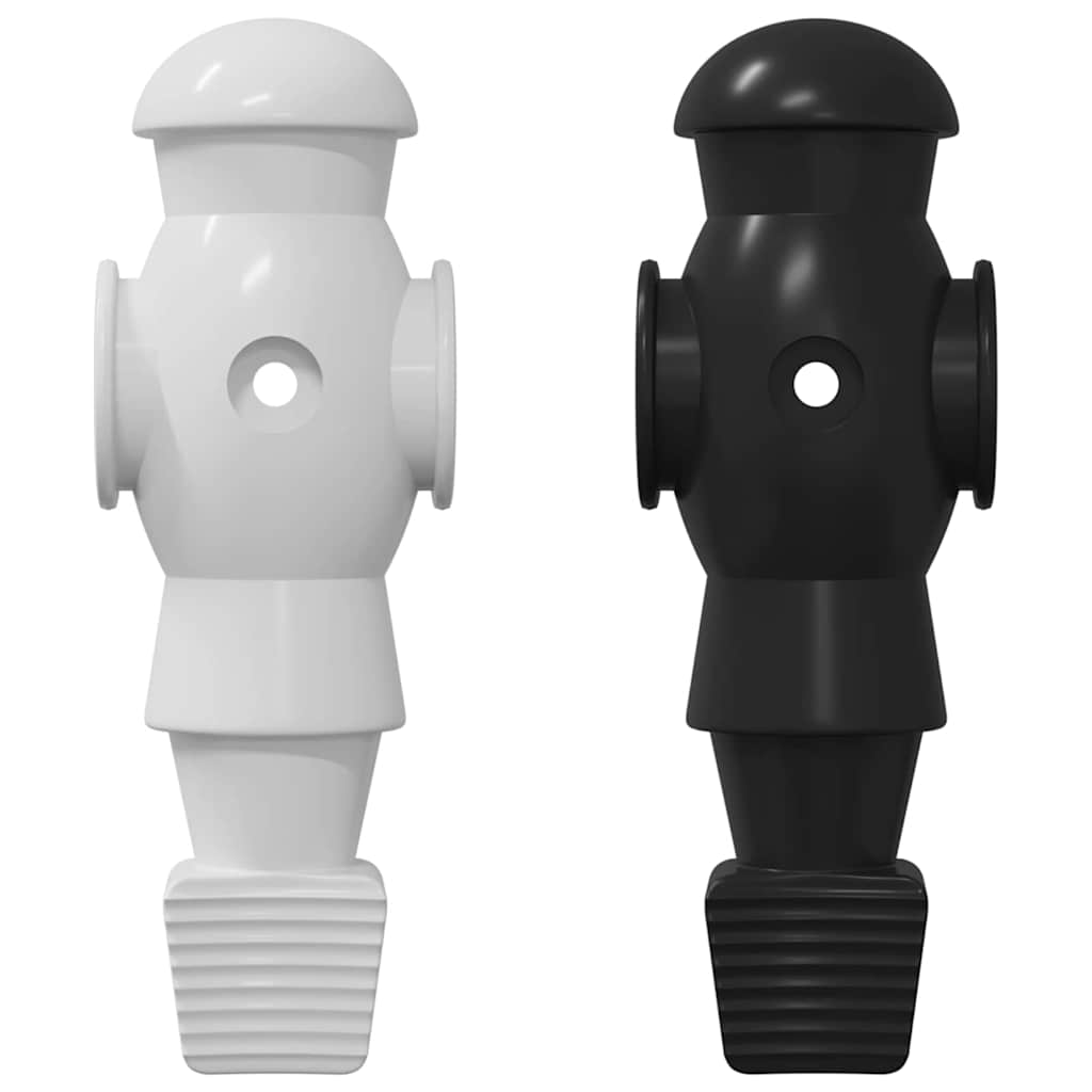 Παίκτες ποδοσφαίρου 24 pcs Μαύρο και Λευκό 3,6 x 3,1 x 10,8 εκ.