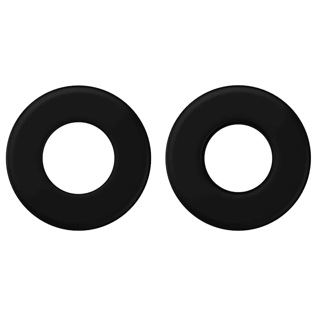 Σταματήματα Φουσκωτού Παιχνιδιού 10 pcs Μαύρο 3 x 3 x 1,4 εκ.