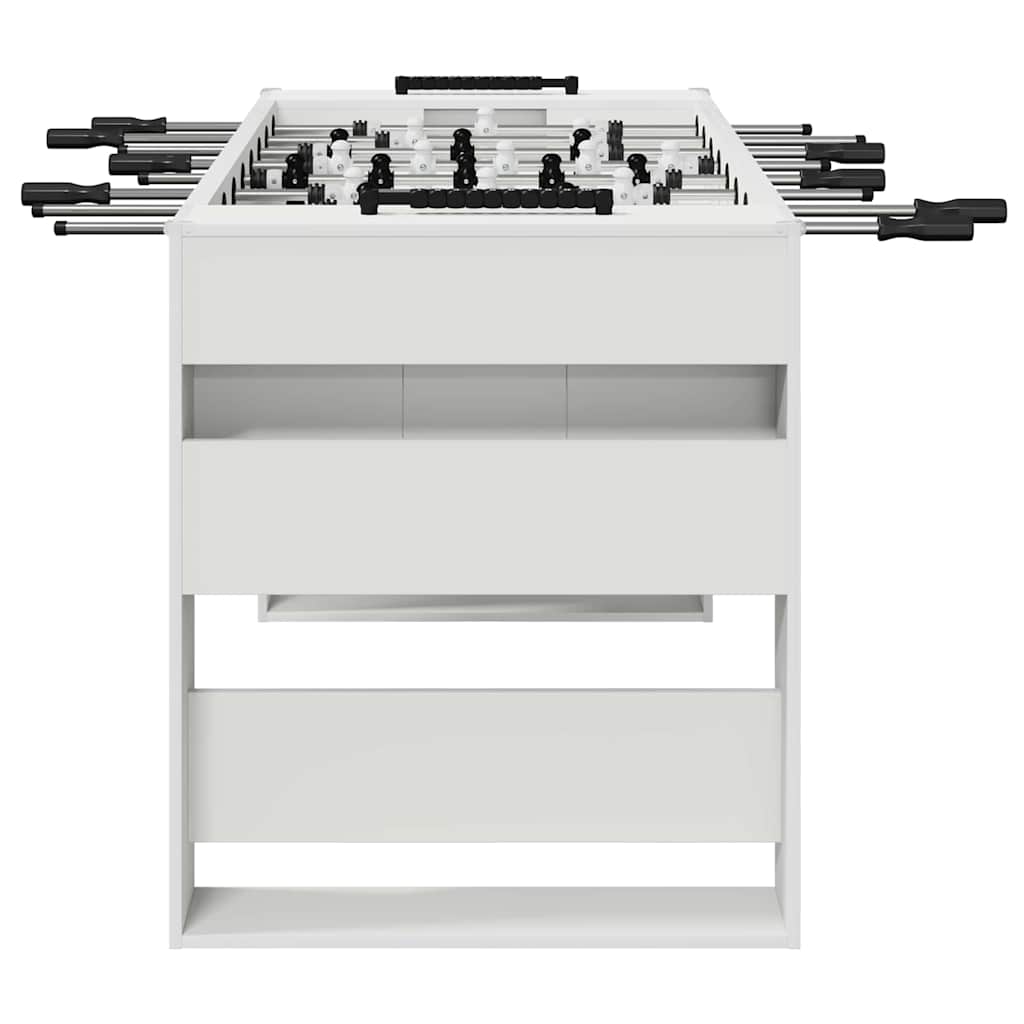 Τραπέζι Φουτμπολ Λευκός 146,5 x 74 x 85 εκ. Επεξεργασμένο ξύλο