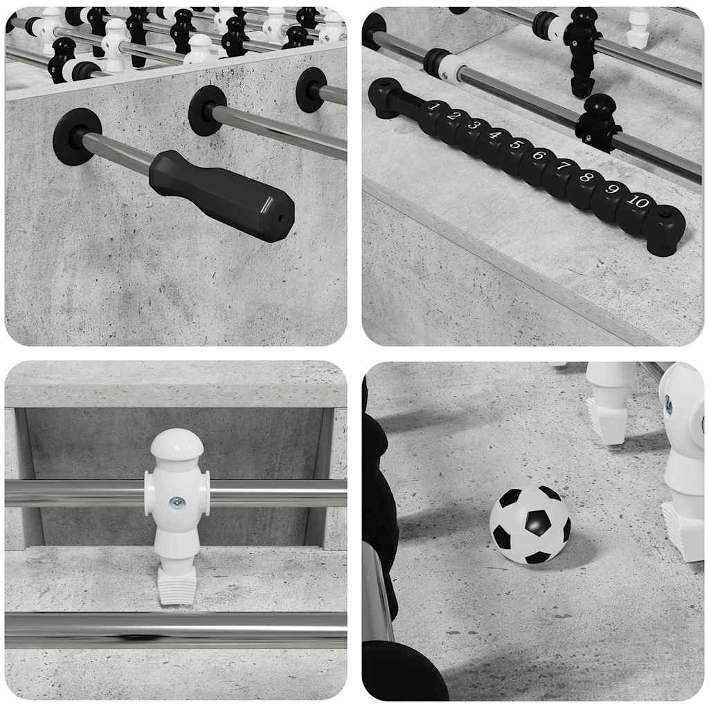 Τραπέζι Φουτμπολ Σκυρόχρωμο Γκρι 146,5 x 74 x 85 εκ.