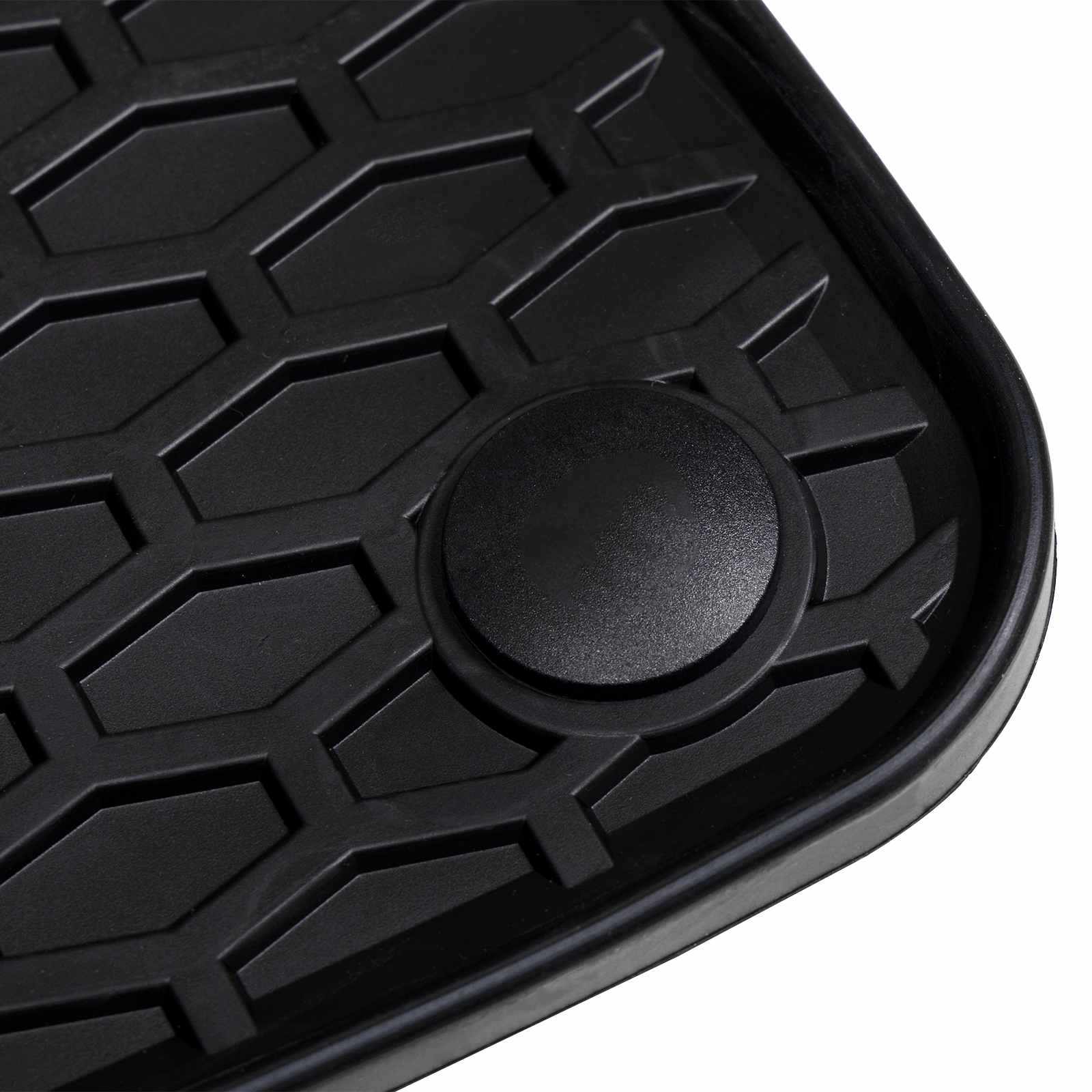 Πατάκι αυτοκινήτου 2 pcs Μαύρο Λάστιχο