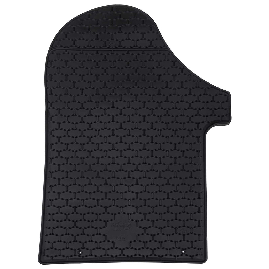 Πατάκι αυτοκινήτου 2 pcs Μαύρο Λάστιχο