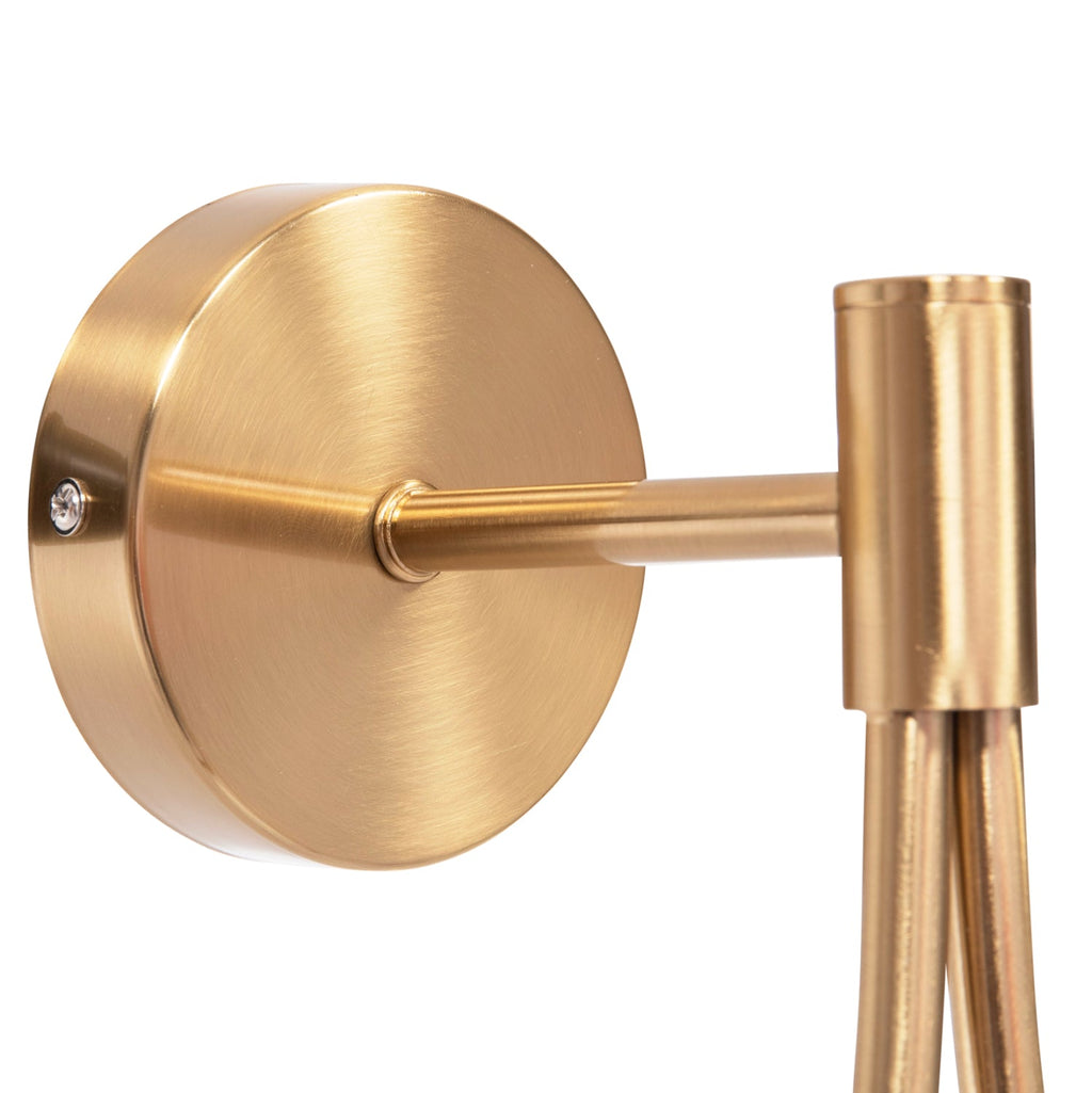 ΑΠΛΙΚΑ ΤΟΙΧΟΥ BAIS HM4472 ΧΡΥΣΟ ΜΕ ΓΥΑΛΙΝΟ ΓΛΟΜΠΟ [Ε27] 21x21x44Υεκ.