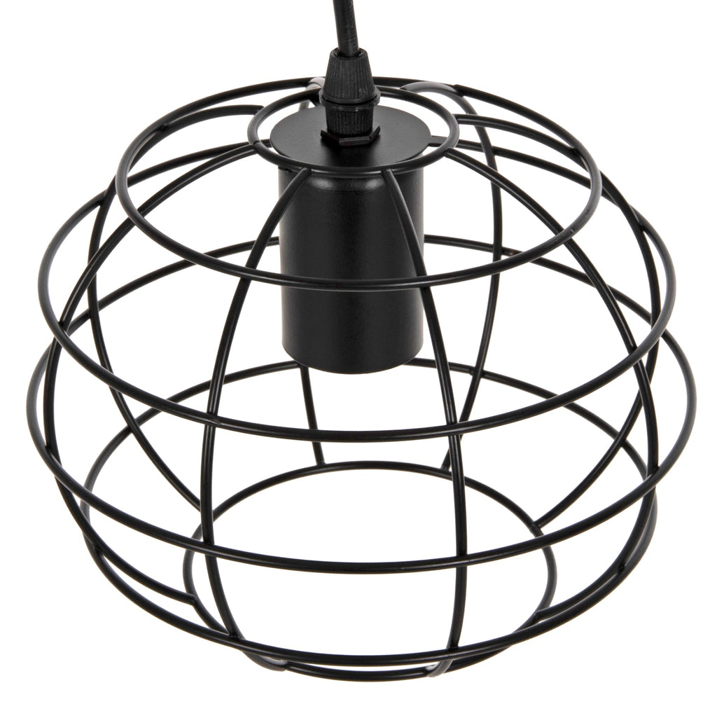 ΦΩΤΙΣΤΙΚΟ ΟΡΟΦΗΣ ΚΡΕΜΑΣΤΟ HM4037 ΣΦΑΙΡΙΚΟ ΜΑΥΡΟ ΜΕΤΑΛΛΙΚΟ Φ16x124Υεκ.